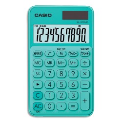 CASIO Calculatrice de poche 10 chiffres Verte SL-310UC-GN-S-EC