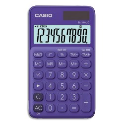CASIO Calculatrice de poche 10 chiffres Violette SL-310UC-PL-S-EC