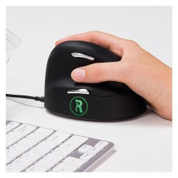 R-GO TOOLS R-go HE mouse break, souris ergonomique,logiciel anti-rsi,S/M, droite, filaire RGOBRHESMR