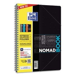 OXFORD Nomadbook 160 pages (couverture PP), 5x5 (technologie réglure SCRIBZEE). Format B5