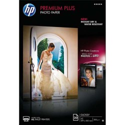 HP Boîtes 20 feuilles papier photo Premium Plus A3, finition brillantCR675A