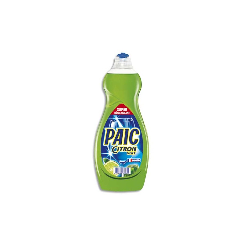 PAIC CITRON Flacon de 750 ml de iquide vaisselle main parfumé citron Vert