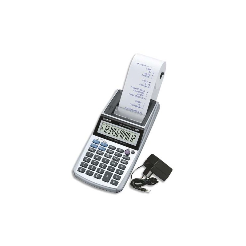 CANON Calculatrice imprimante portable 12 chiffres P1-DTSC II+adaptateur AD11 inclus 2304C002AA