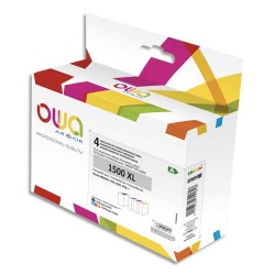 OWA Pack 4 couleurs compatible CANON PGI1500XL K10404OW