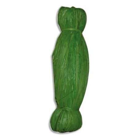 GRAINE CREATIVE Bobine de 50g de raphia végétal Vert clair, longueur non standardisée de 1 à 1,20m