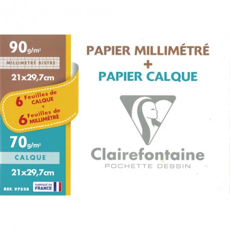 Ramette de papier calque A4 90g Clairefontaine