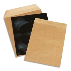 BONG Boîte de 100 pochettes kraft 90g pour radiographie non gommée format 380x450mm
