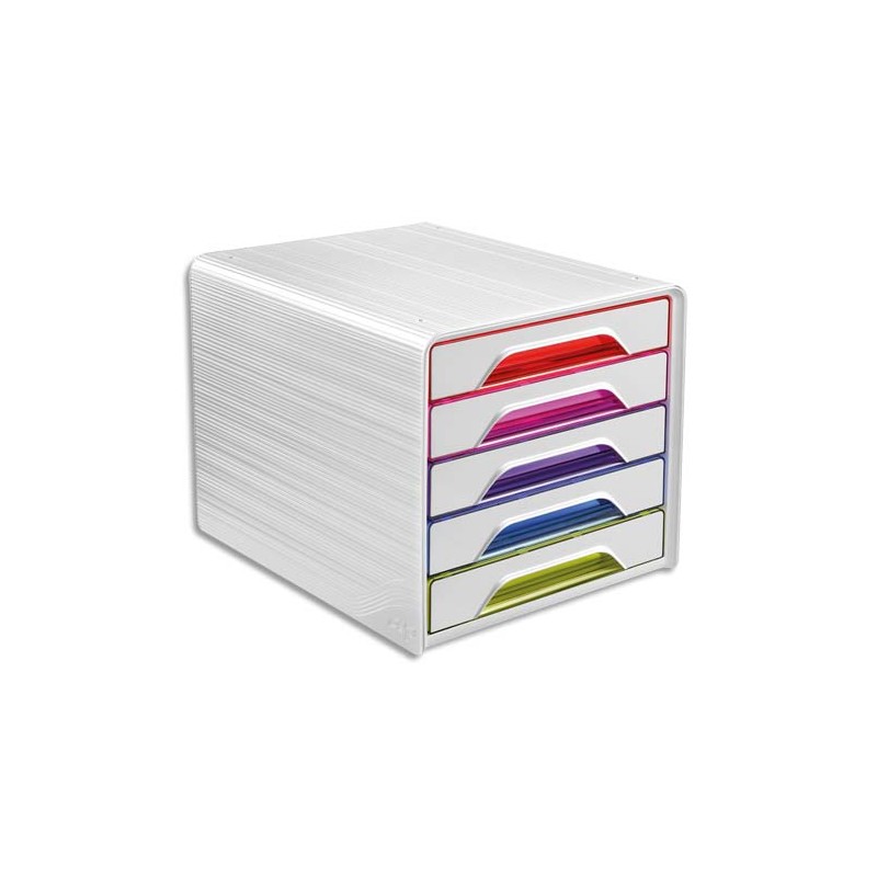 CEP Module de classement SMOOVE Multicolore, 5 étages, format 24 x 32 cm, L36 x H27,1 x P28,8 cm