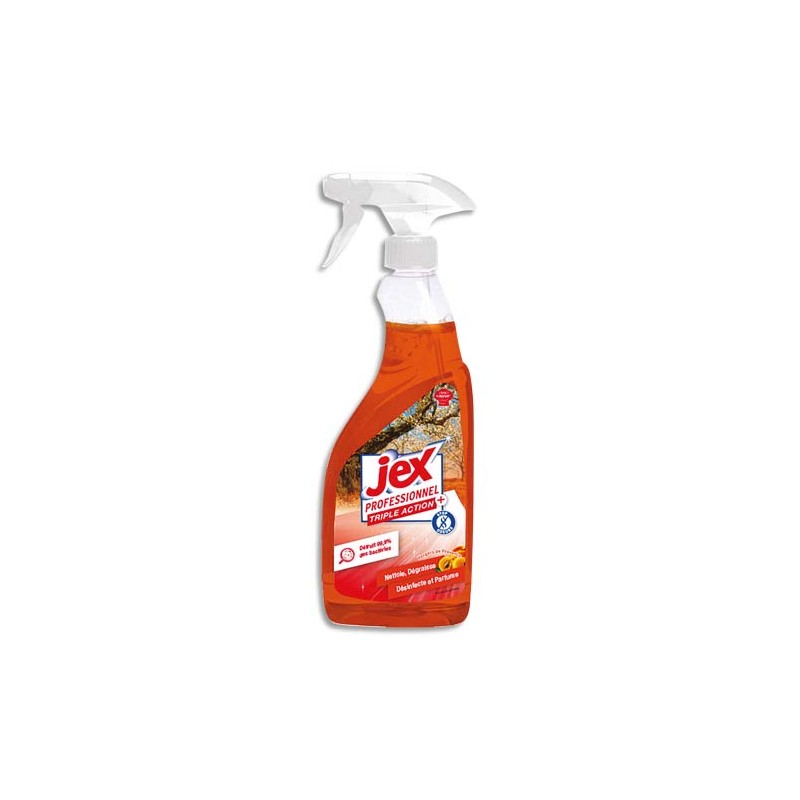 JEX PROFESSIONNEL Spray 750ml 4en1 nettoie dégraisse désinfecte parfum Vergers de Provence multi-surfaces