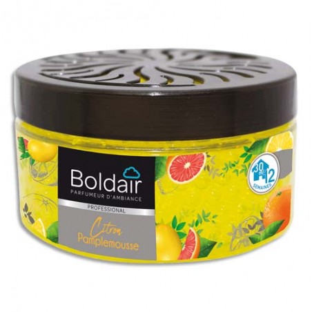 BOLDAIR Pot 300g de Perles parfumantes Citron Pamplemousse, couvercle réglable, Professional