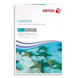 XEROX Ramette 500 feuilles papier extra Blanc XEROX COLORPRINT A4 80G CIE 170