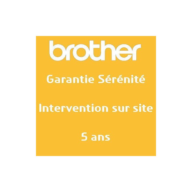 BROTHER Garantie sérénité 5 ans intervention sur site GSER5ISE