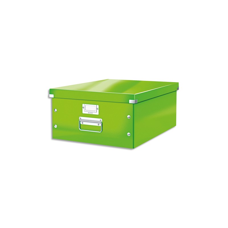 LEITZ Boîte CLICK&STORE L-Box. Format A3 - Dimensions : L36,9xH20xP48,2cm. Coloris Vert.