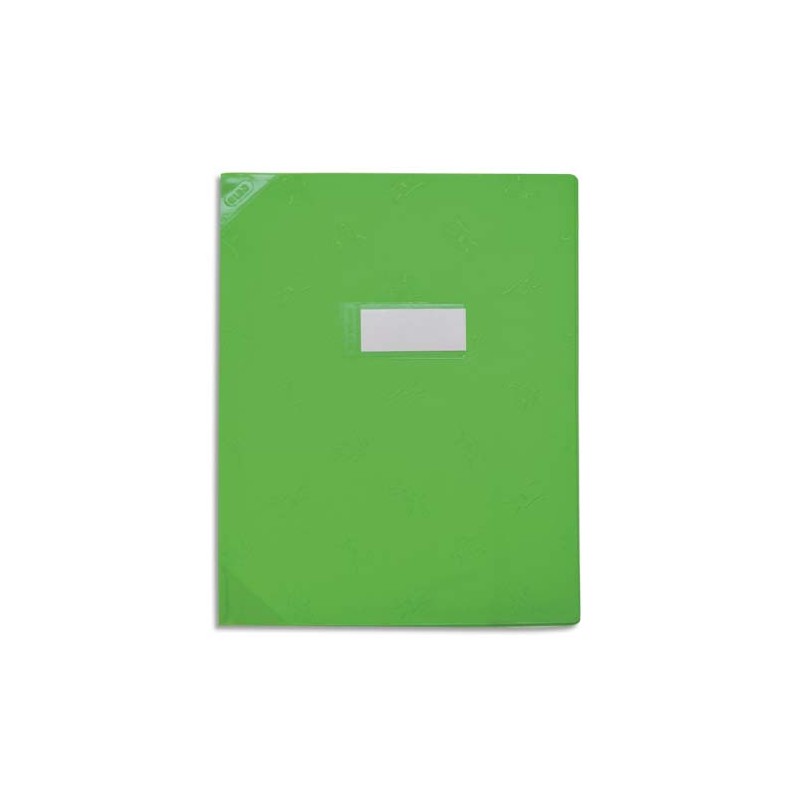 OXFORD Protège-cahier 17x22cm Strong Line opaque 15/100è + coins renforcés (30/100è). Coloris vert