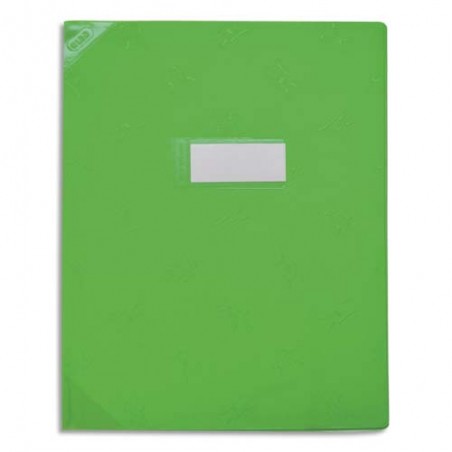 OXFORD Protège-cahier 21x29,7cm Strong Line opaque 15/100è + coins renforcés (30/100è). Coloris vert