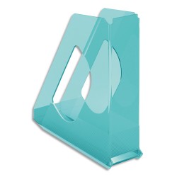 ESSELTE Porte-revues COLOUR'ICE Bleu. Dimensions (hxp) : 25,6x26 cm. Dos de 7,2 cm