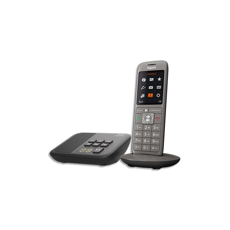 GIGASET Téléphone CL660 avec répondeur SOLO Gris S30852-H2824-N101