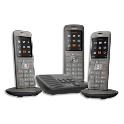 GIGASET Téléphone CL660 avec répondeur TRIO Gris L36852-H2824-N111