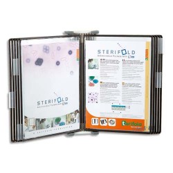 TARIFOLD Support mural STERIFOLD avec 10 poches A4 à pivots en PVC