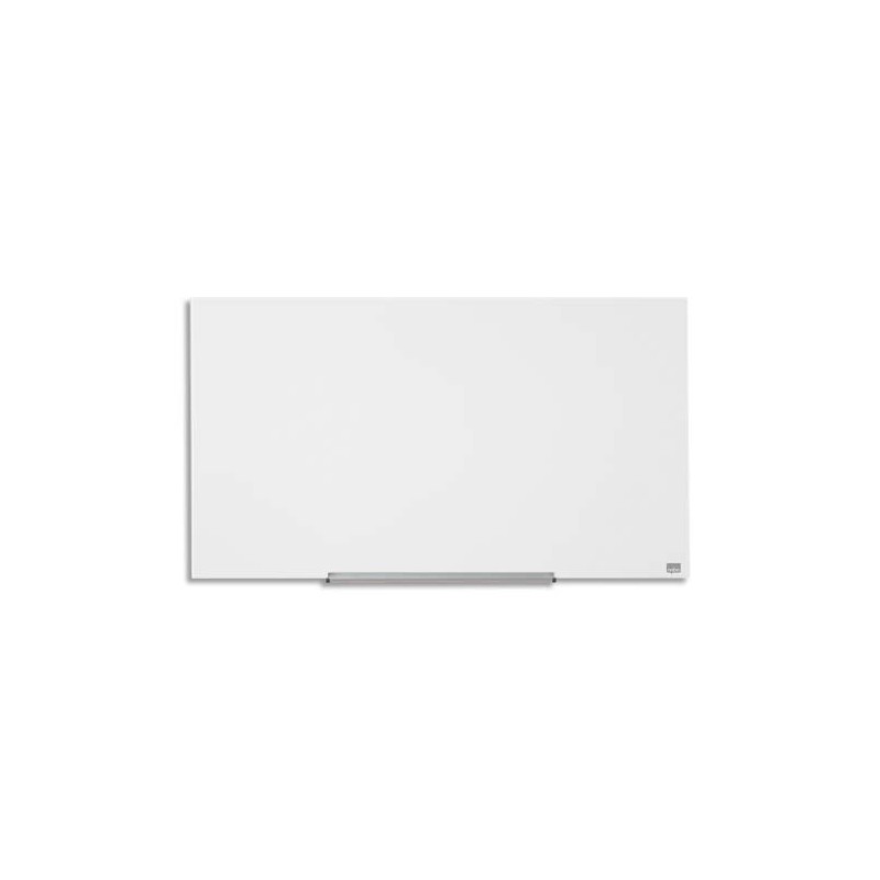NOBO Tableau verre Diamond magnétique + marqueur et aimants. Format Widescreen 31/68 x 38 cm