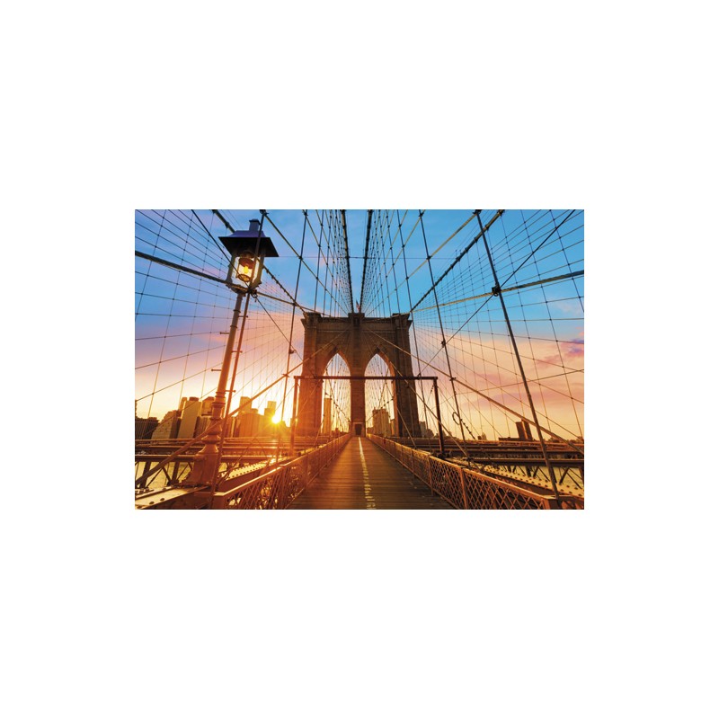 PAPERFLOW Cadre de décoration illustration Pont de Brooklyn en plexiglas - Format : L98 x H65 x P0,3 cm