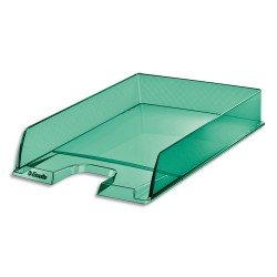 ESSELTE Corbeille à courrier COLOUR'ICE Vert. Dimensions (lxhxp) : 25,4x6,1x35cm