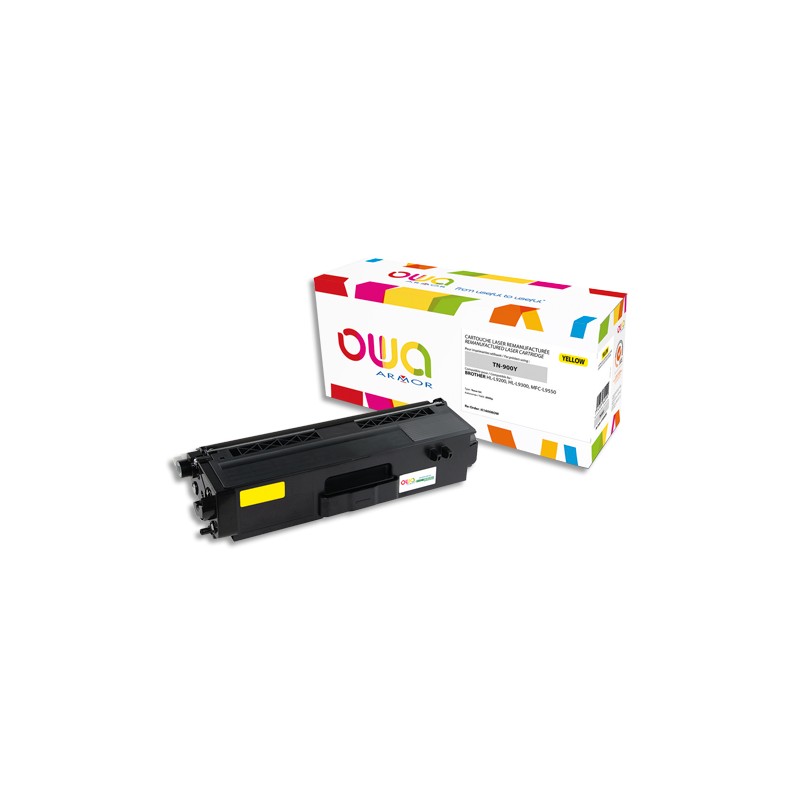 OWA Cartouche compatible Laser Jaune BROTHER TN-900Y K16008OW