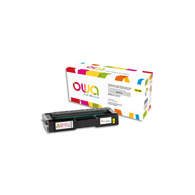 OWA Cartouche compatible Laser Jaune RICOH 407719 K16088OW
