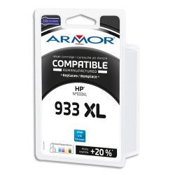 ARMOR Cartouche compatible Jet d'encre Cyan HP 933XL B20426R1