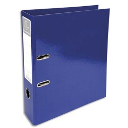 EXACOMPTA Classeur à levier IDERAMA en carton pelliculé. Dos 7 cm. Format A4+. Coloris Bleu