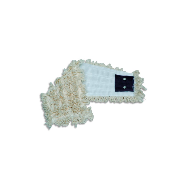 BROSSERIE THOMAS Frange de rechange Blanche en coton à bouclettes, oeillet chromé, Format 40 x 17 cm