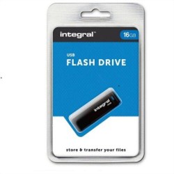 INTEGRAL Clé USB 2.0 16Go Black INFD16GBBLK