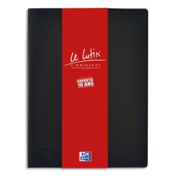 OXFORD Protège documents LUTIN ORIGINAL 160 vues, 80 pochettes. En PVC opaque. Format A4. Coloris Noir