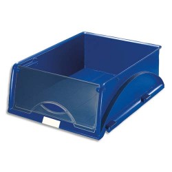 LEITZ Corbeille Sorty format A4 - Bleu - L 28,5 x H 12,5 x P 38,5 cm
