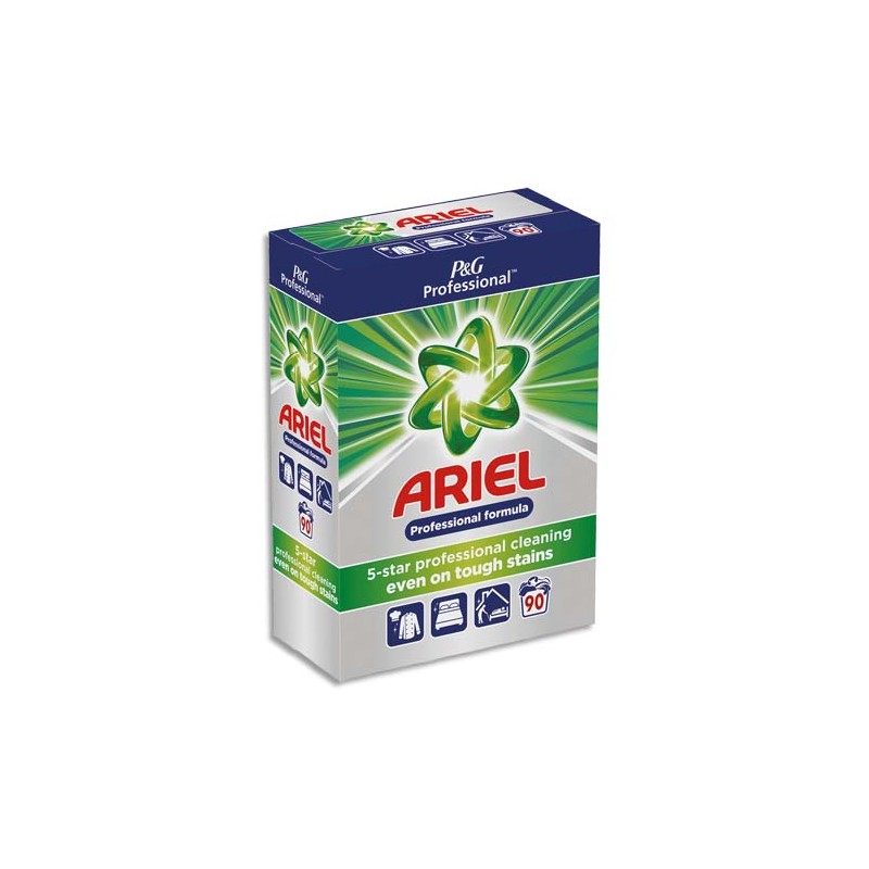 ARIEL Pro Baril de 90 doses de lessive en poudre tachetée, agit dès 30 degrés, parfum frais
