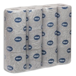 KLEENEX Colis de 8 paquets de 12 rouleaux 150 feuilles de Papier toilette Blanc Ultra douceur, 2 plis