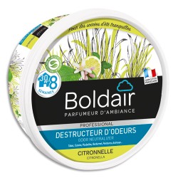 BOLDAIR Pot 300g Gel destructeur d'odeurs parfum Citronnelle Professional