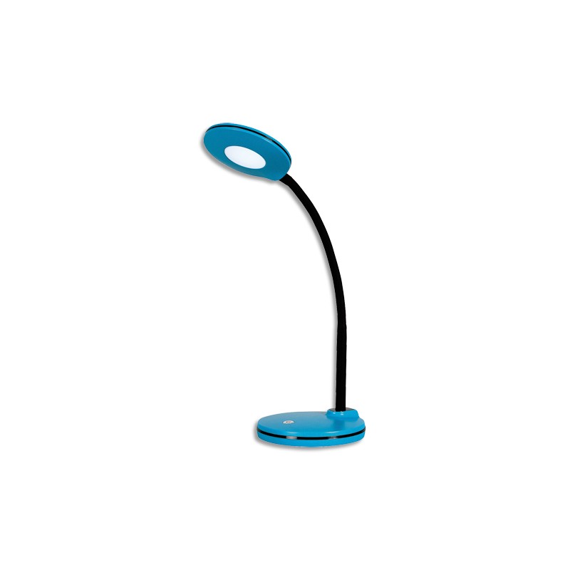 HANSA Lampe led Splash Lagoon,avec variateur. Dim. Tête D10,5 cm, bras flexible H32 cm, socle D13 cm
