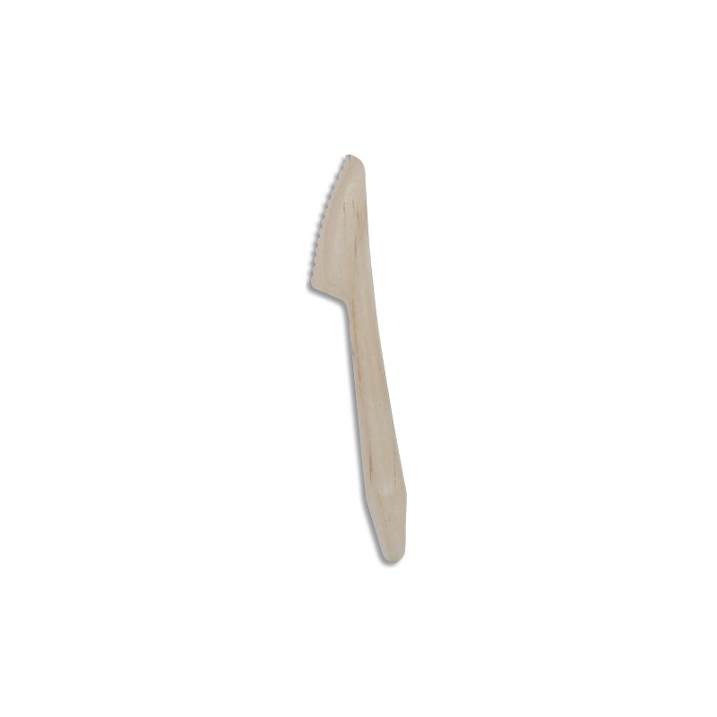 HUHTAMAKI Sachet de 100 Couteaux en bois, Longueur 16,5 cm