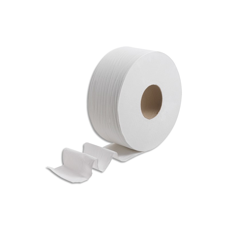 KLEENEX Colis de 6 Rouleaux de papier toilette 2 plis Blanc, L190 m x D20 cm, mandrin D7,8 cm