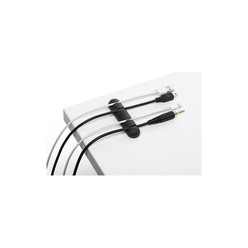 DURABLE Pack de 2 clips adhésifs pour câble CAVOLINE® CLIP 4 Graphite 5040-37