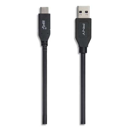 PNY Câble USB 2.0 vers USB Type-C 3.1 Gen2 1M NR C-UA-TC-K31-03