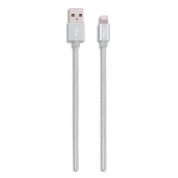 PNY Câble tressé USB 2.0 vers Lightnin 1,20M GR CL C-UA-LN-S01-04