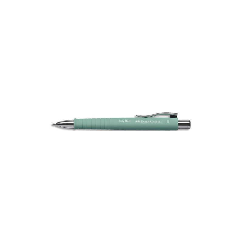 FABER CASTELL Stylo-bille POLY BALL, pointe XB, encre bleue, corps vert menthe
