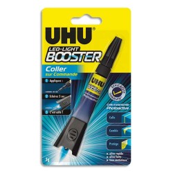 UHU Colle Booster pour réparation ultra rapide et ultra forte, avec lumière LED spéciale. Tube de 3 g